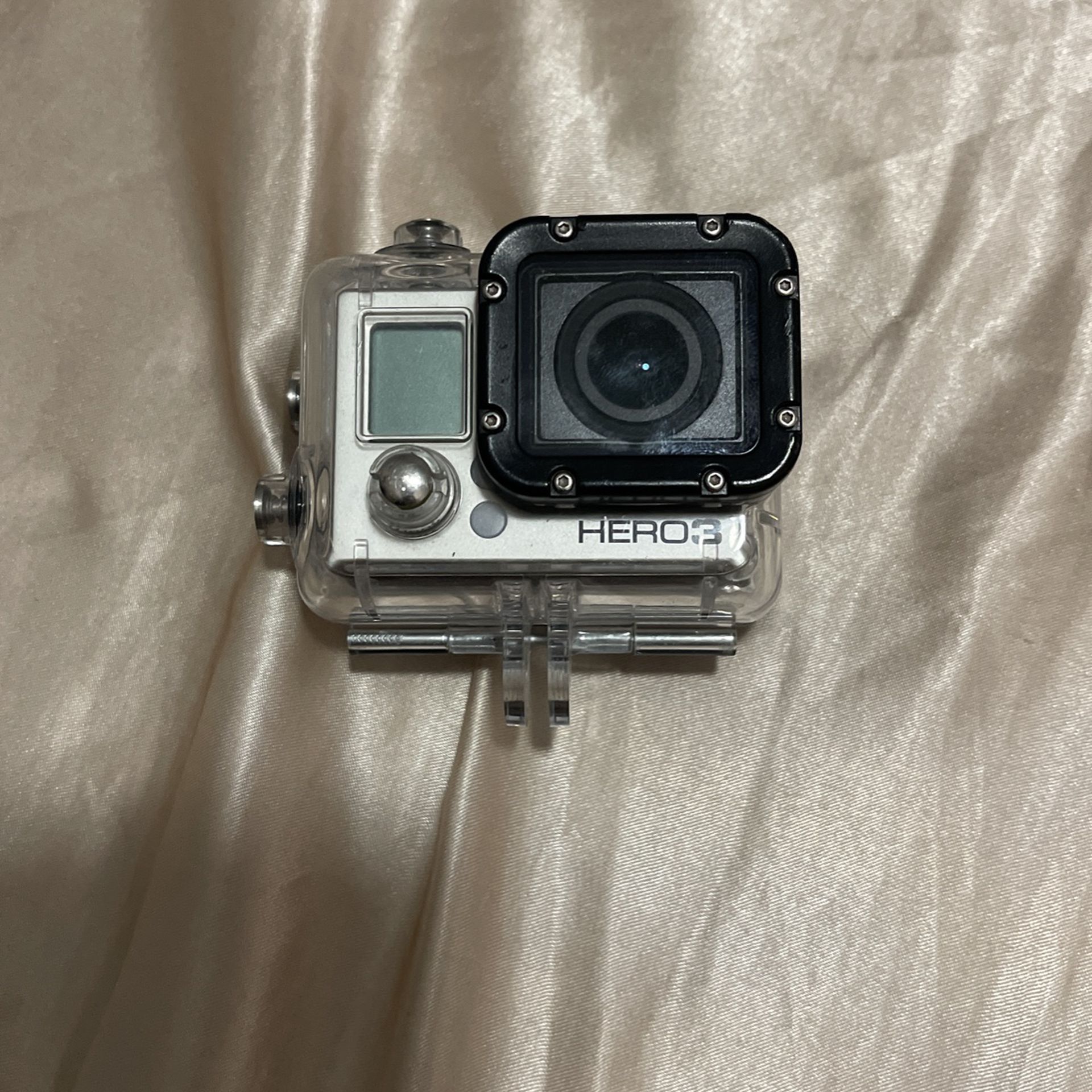 Gopro Hero Three Silver With Back Screen