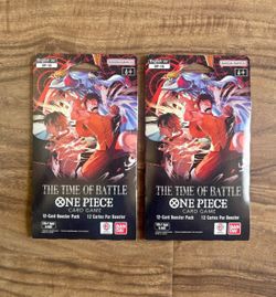 One Piece TCG: The Time of Battle Sleeved Booster Pack *FACTORY SEALED*