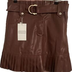 Ninexis Vegan Leather Mini Skirt Medium 