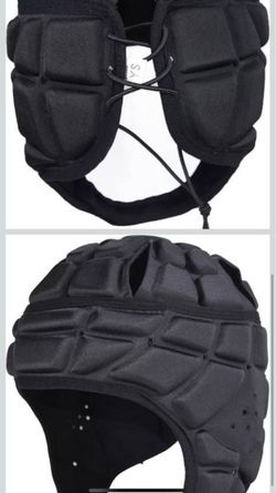 Black Rugby Headguard Helmet