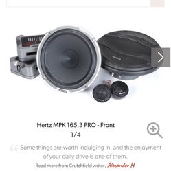 Hertz MPK 165.3 PRO Mille PRO Series 6-1/2" component speaker system