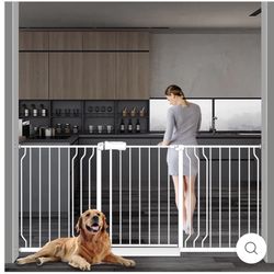 HOOEN White Narrow Gate And Extra Wide For Kids And Pets