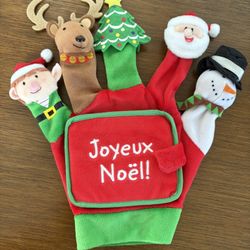 Christmas Finger Puppets With Story Book
