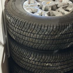 Two sets of 2021 And Up Chevy Duramax Wheels With Michelin Latex’s