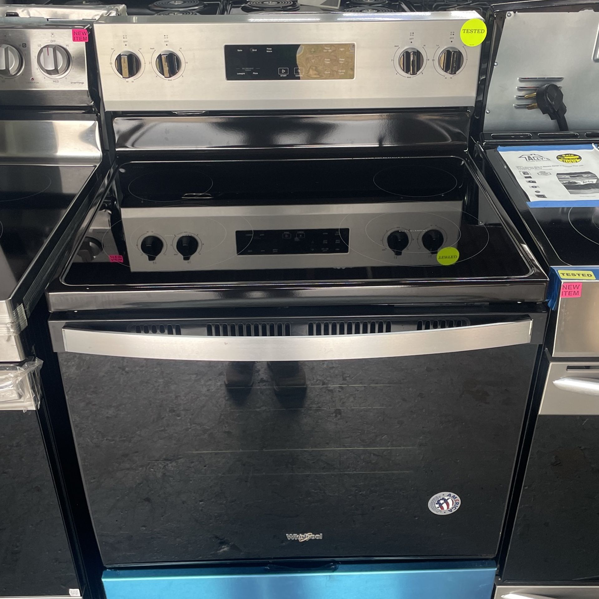 Whirlpool Electric Stove Glass Top In Stainless Steel