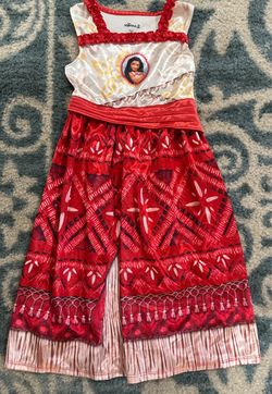 Disney Moana 2 Girls 4T DRESS Halloween Costume