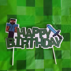 Minecraft Themed Birthday Party Decorations 