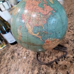 Antique GLOBE MADE BY REPLOGLE GLOBES Chicago