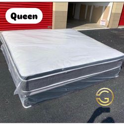 Queen Mattress Set PillowTop – Brand New –  Same Day Delivery Available 🚚