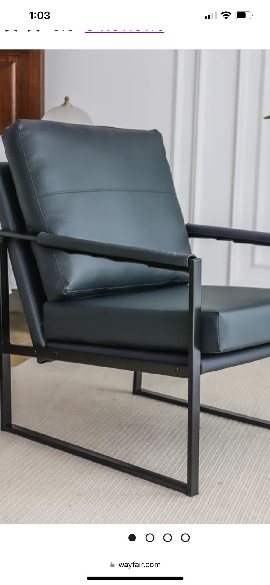 Armchair/ black Frame