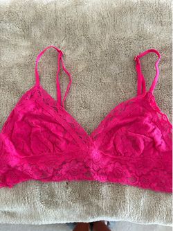 Anthropologie Pink Lace Bralette