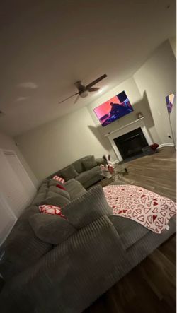 Ashley furniture plushy couch