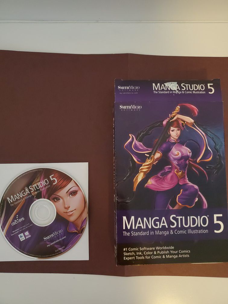 Manga studio 5 software only with box
