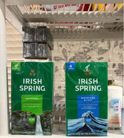 IRISH SPRING 6 COUNT BAR SOAP $4.00 EACH