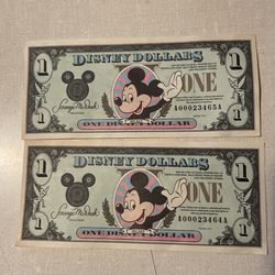 Mickey Disney Dollars 1991