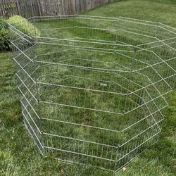 42” High Silver Pet Play Yard/Play Pen