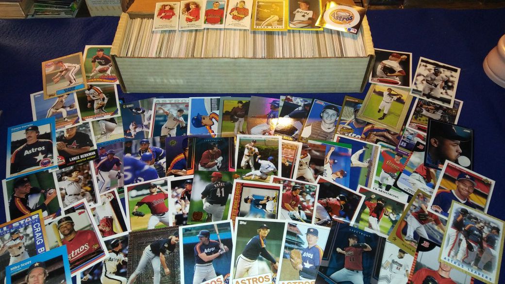 500 Houston Astros baseball cards $10 for all
