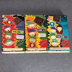 VHS South Park Lot Volumes 1, 3, 7 - Tested Tapes