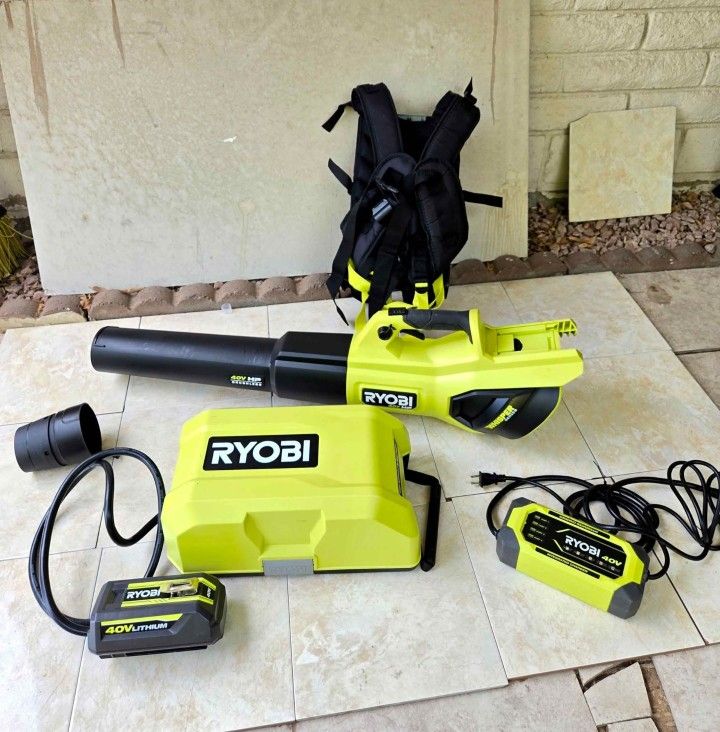 RYOBI 40V HP Backpack Handheld 730 CFM Leaf Blower