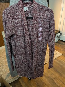 SO Brand Marled Knit Open Front Cardigan