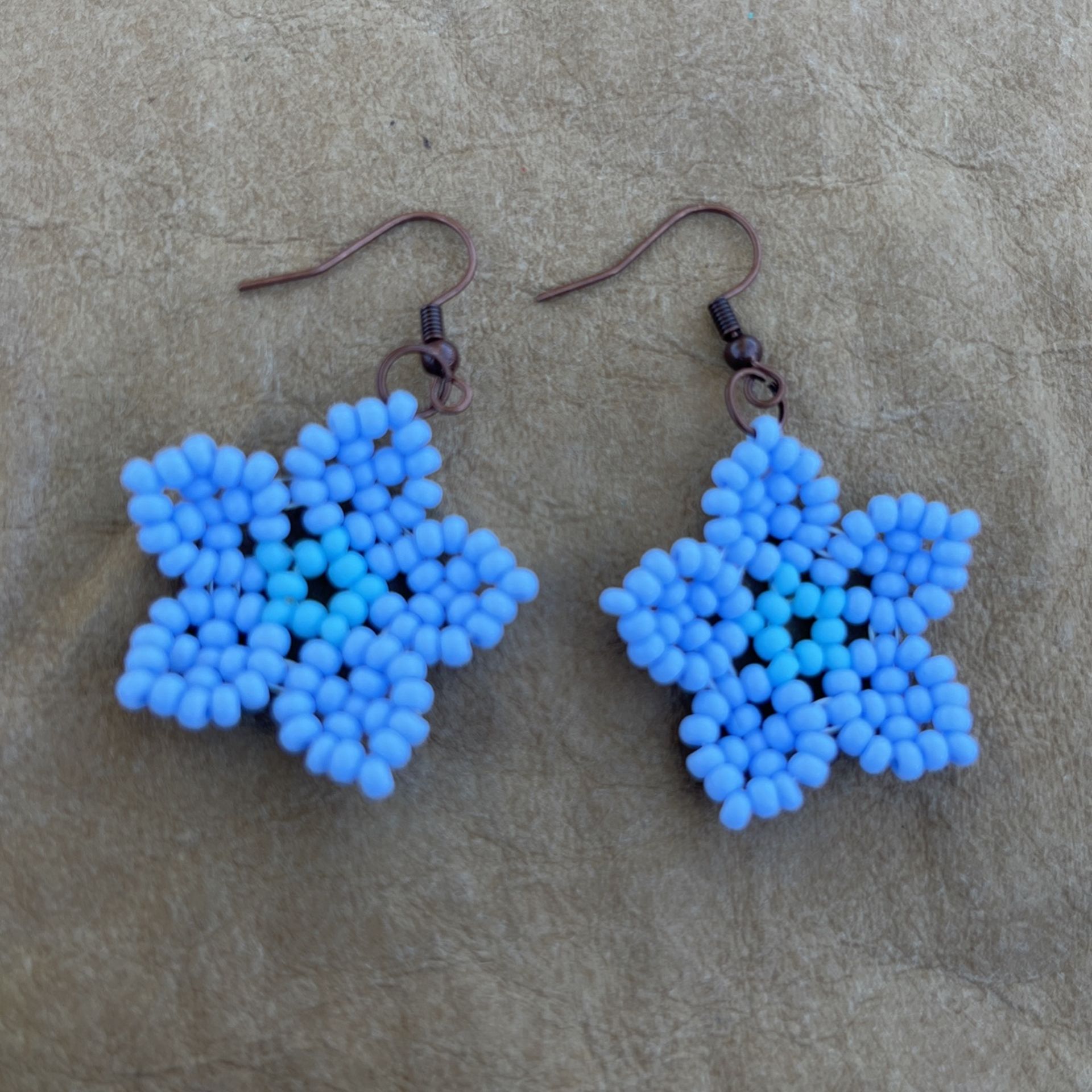 Beaded Flower Earrings