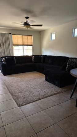 Ashley’s - Midnight-Madness 4-Piece Sectional with Chaise