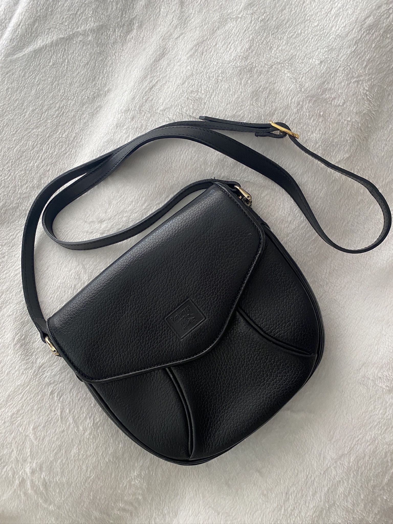  Burberry Vintage Black Body Bag