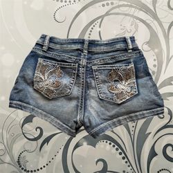 YMI blue denim shorts