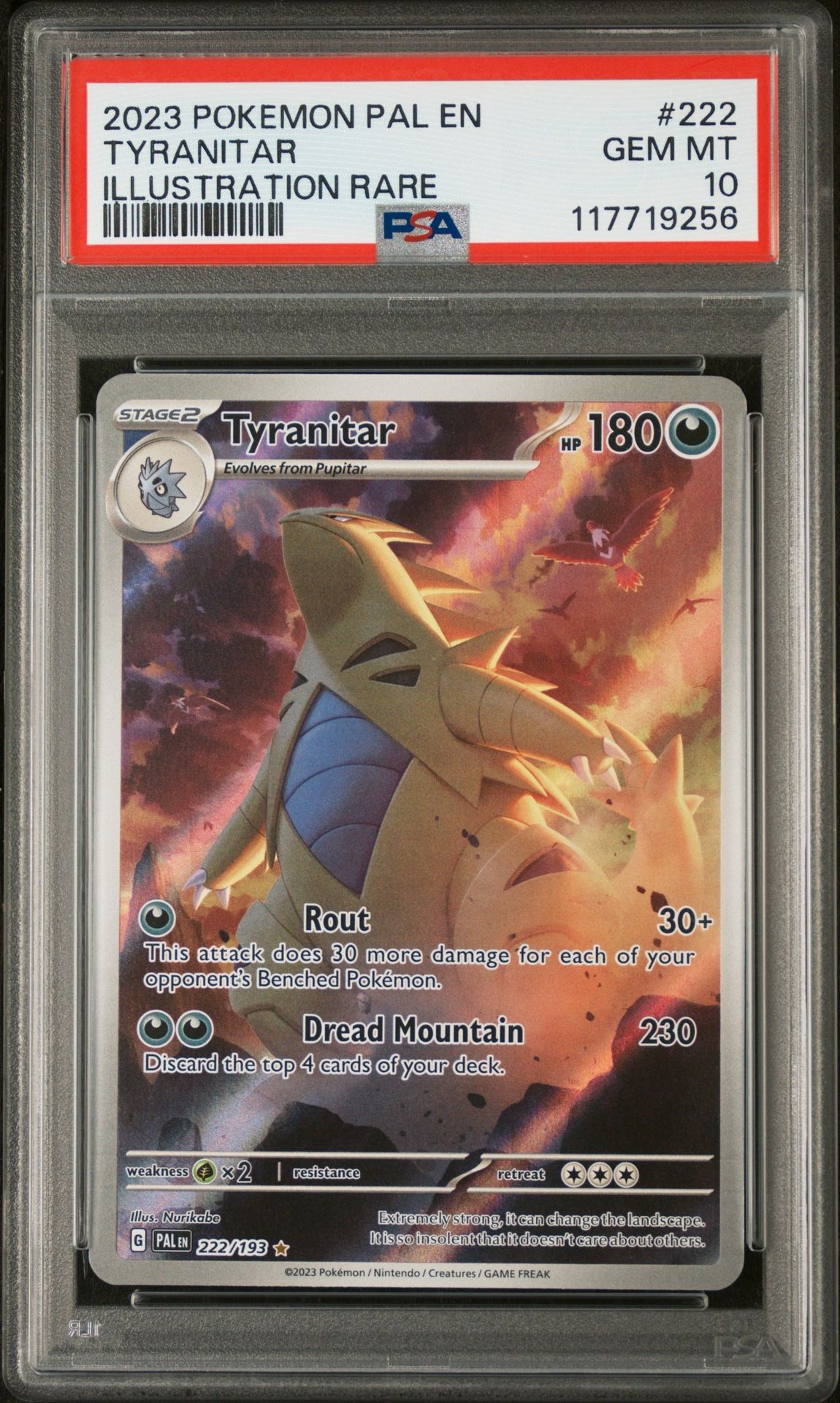 PSA 10 Tyranitar Paldea Evolved EN