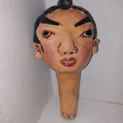 Vintage 1956 Chinese Puppet Head