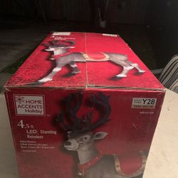 Home Accent Holiday 4.5ft LED Standing Buck