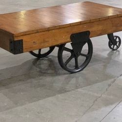 4' Brand New Wagon Coffee Table ... Rustic Look