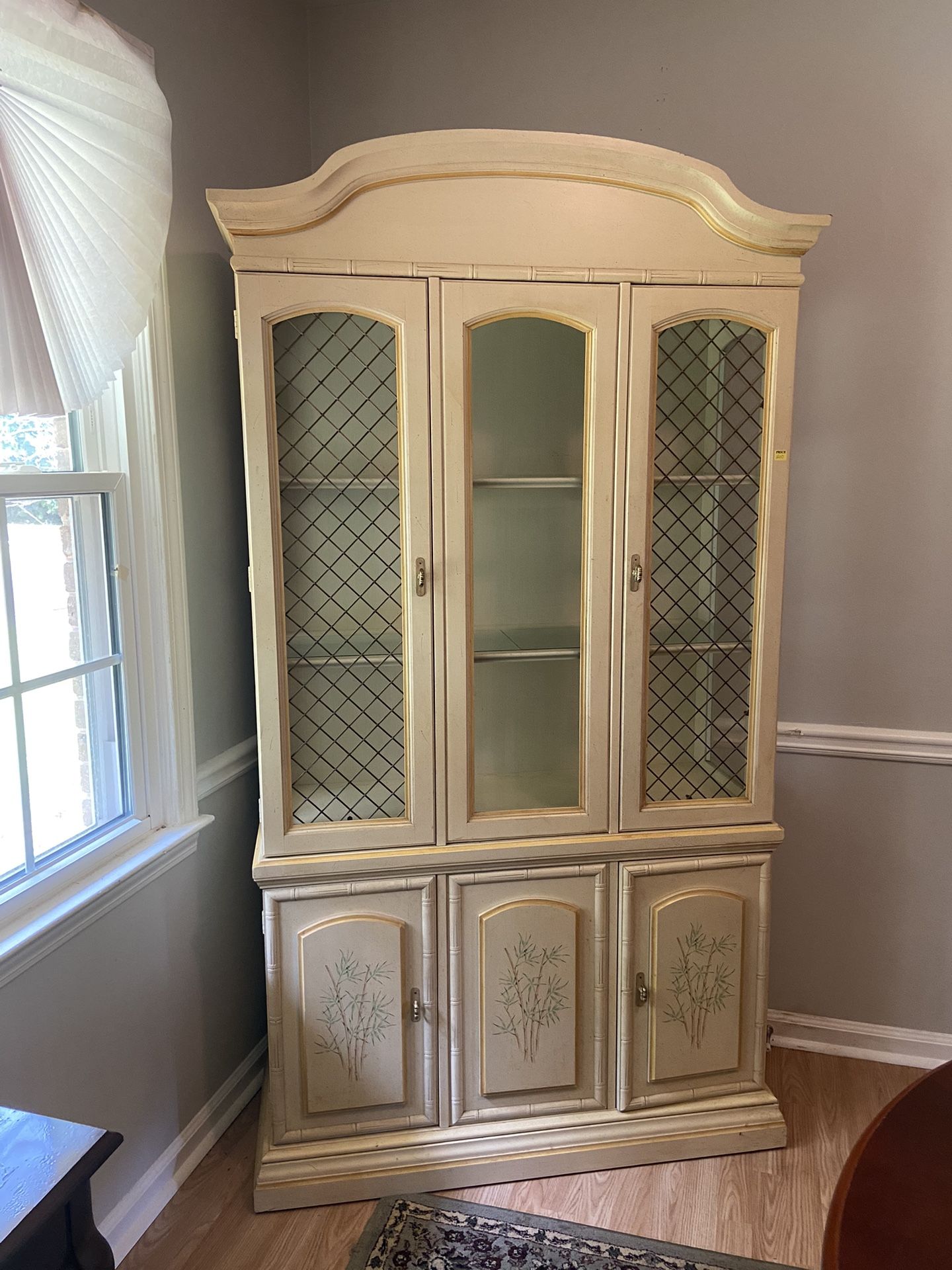 China Cabinet Good Condition 77”H 40”W