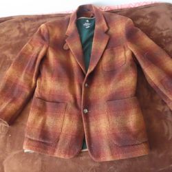 Willis & Geiger Wool Jacket Blazer w/Detachable Vest sz M