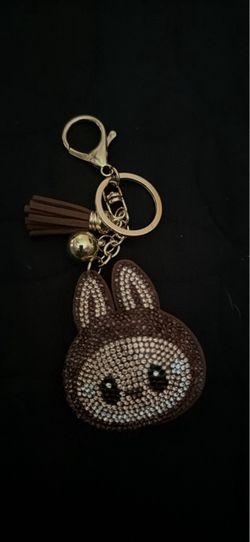 Crystal Bunny Keychain with Tassel