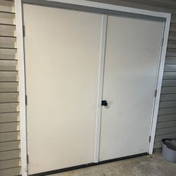 Two Sets Double Steel Door 72 X 80 