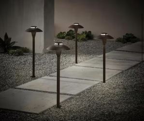 Jasper Low Voltage Bronze Outdoor Landscape Path Light (4-Pack)