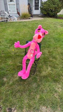 Large Pink Panther Stuffed Plush Toy