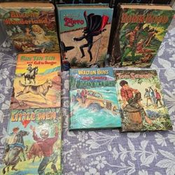 Vintage Lot Of Kids BOOKS- Cinderella Wizard Of Oz Tom Sawyer