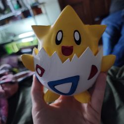 “Hand Painted Togepi Pokémon Figure – 3D Printed”