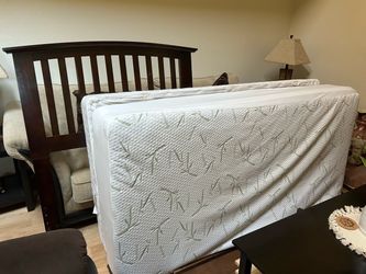 Dark Wood Twin Bed Frame