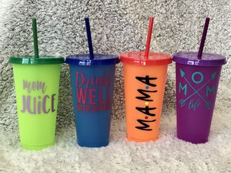 Personalized color changing cups