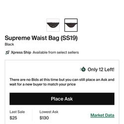 Supreme fanny pack waist bag ss19