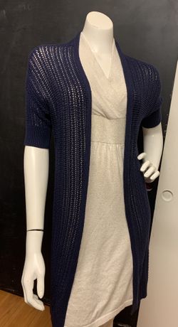 The Gap Navy Blue Open Long Cardigan