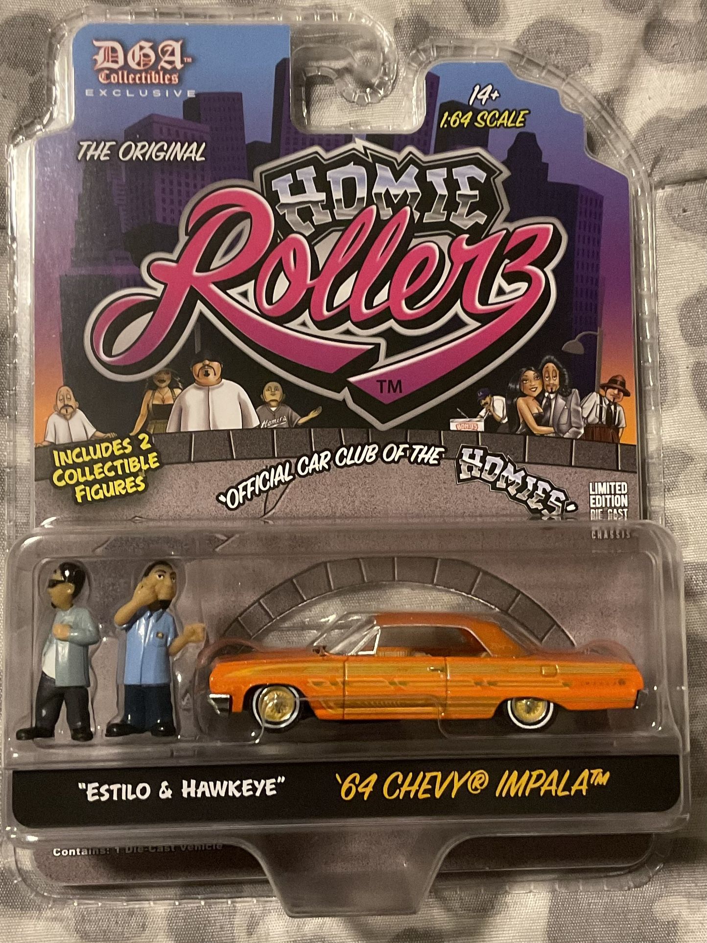 Greenlight Homie Rollerz 64 Chevy Impala With 2 Homies