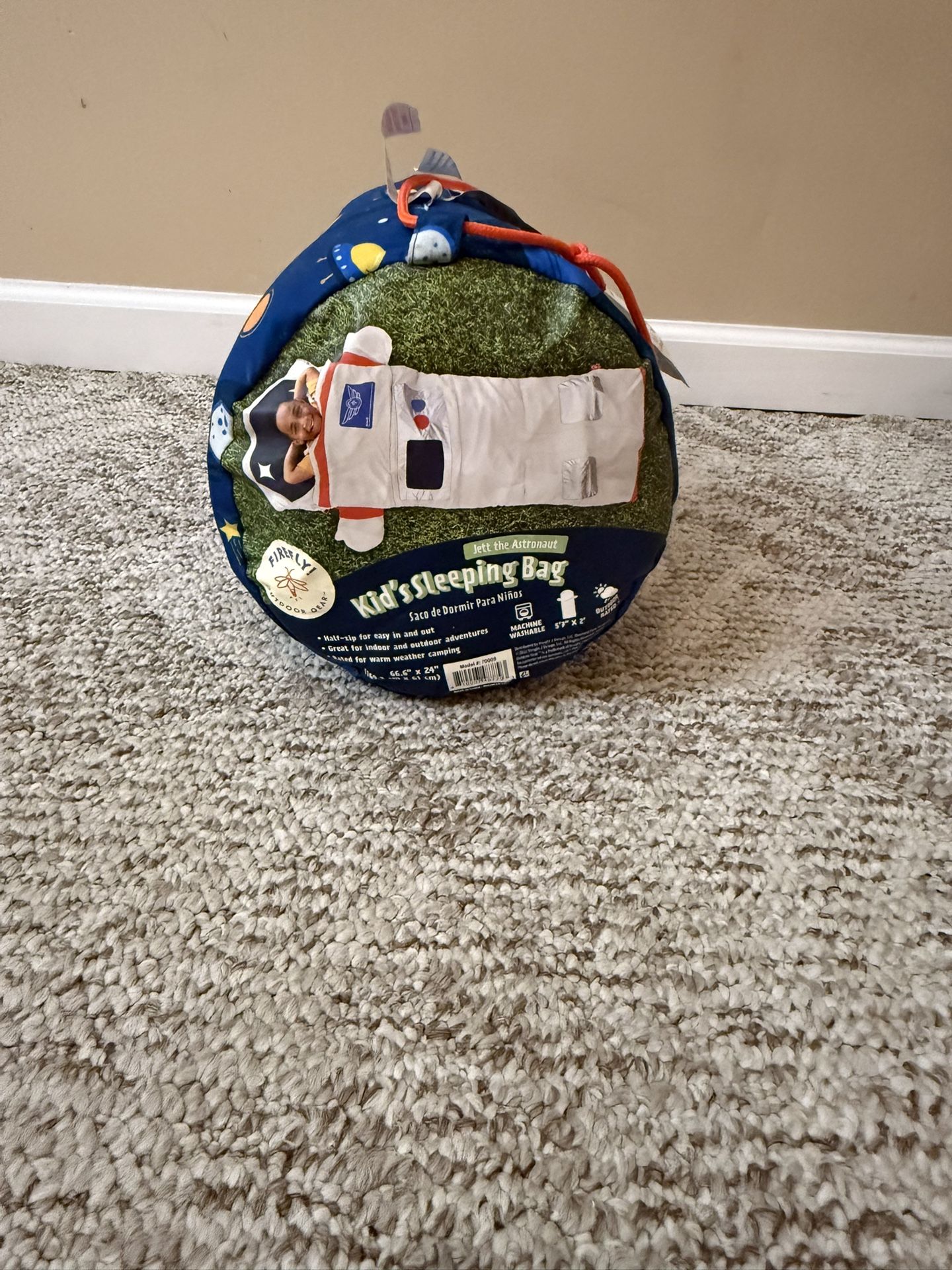 Firefly Jett the astronaut kid’s sleeping bag $10