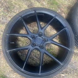 4 Black Rims And Tires 22”