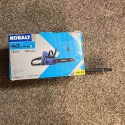 Kobalt 40v Max Cordless Chainsaw Kit