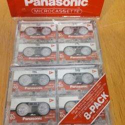 Panasonic 8-Pack Microcassette RT-608MC / 60 min
