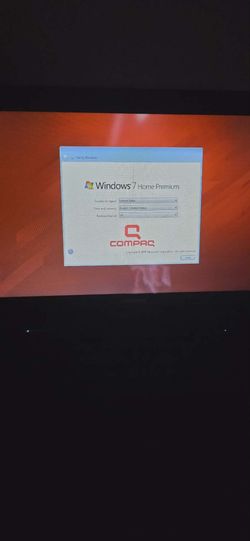 Laptop compaq windows 7